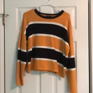 Stripped cropped sweater
